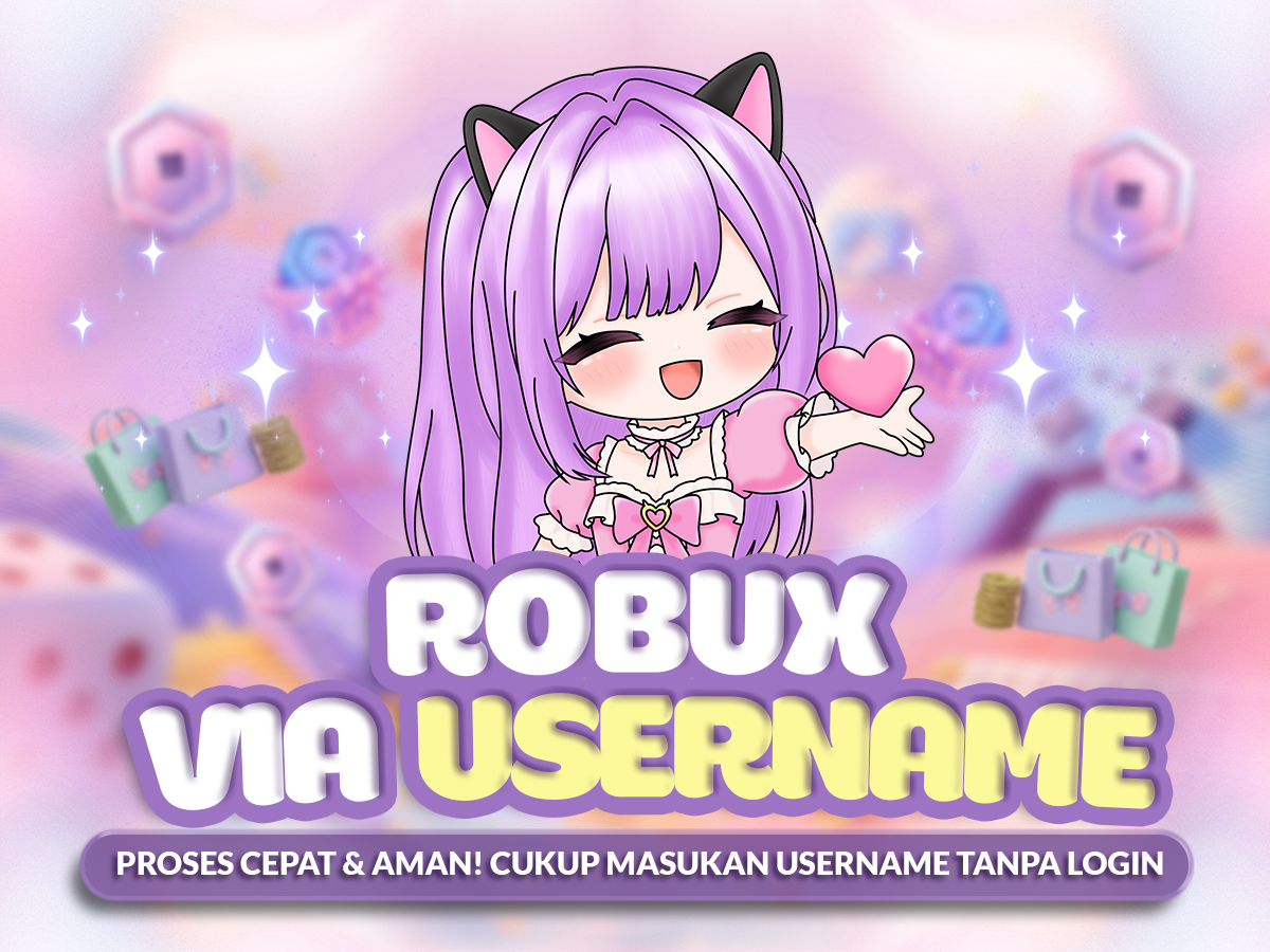 Ilustrasi katalog Robux Via Username